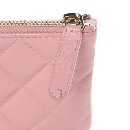 Chanel Aged Calfskin Quilted Small Reissue Cosmetic Case Light Pink 9 of 10