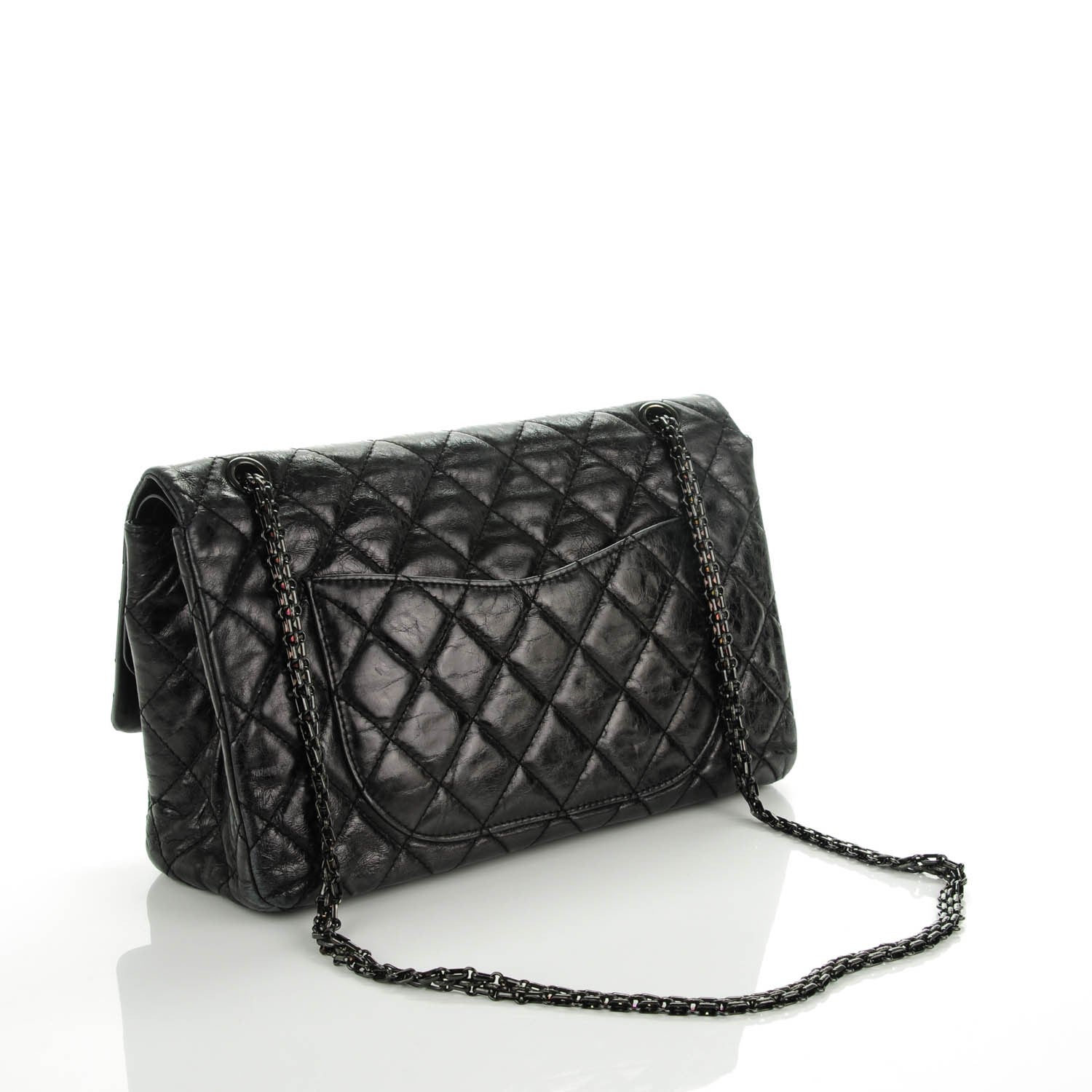 Chanel Aged Calfskin Quilted 2.55 Reissue 227 Flap Black 3 of 10