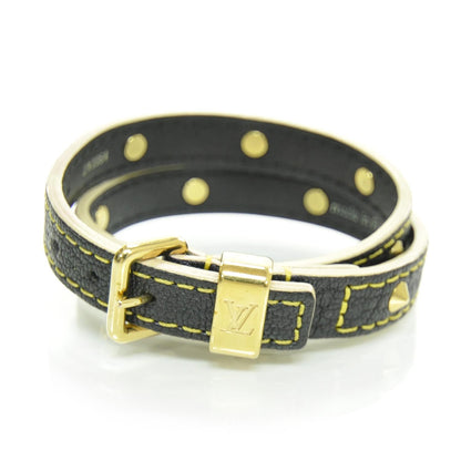 Louis Vuitton Suhali Double Tour Bracelet Black 2 of 6