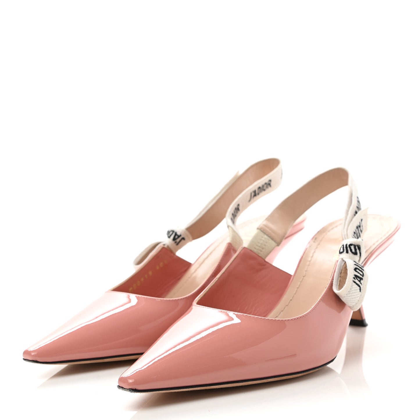 Patent Ribbon J'Adior Slingback 65mm Pumps 40.5 Pink