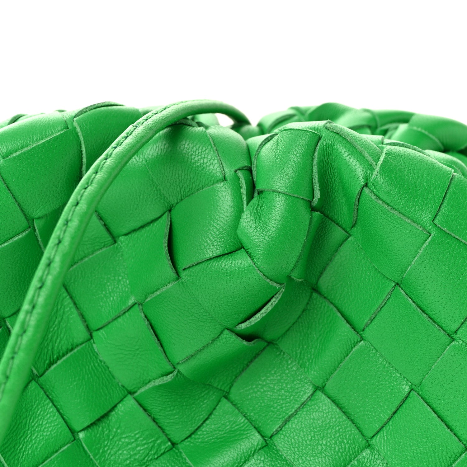 Bottega Veneta Nappa Intrecciato The Mini Pouch Clutch Parakeet