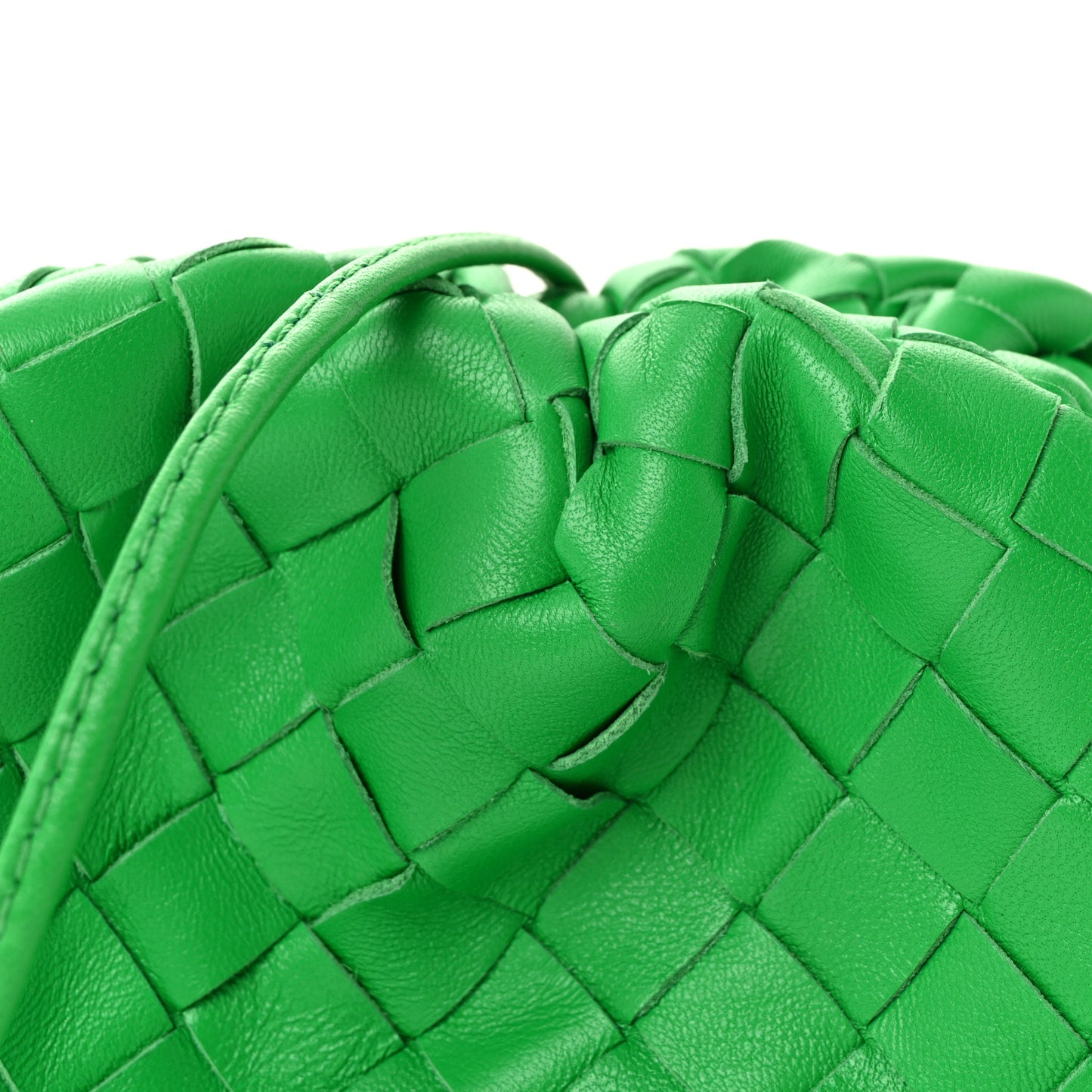 Nappa Intrecciato The Mini Pouch Clutch Parakeet