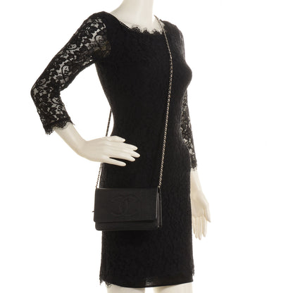 Chanel Caviar Timeless CC Wallet on Chain WOC Black 2 of 9