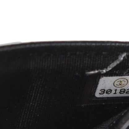 Chanel Glazed Calfskin Quilted Boy Card Holder Black 8 of 8