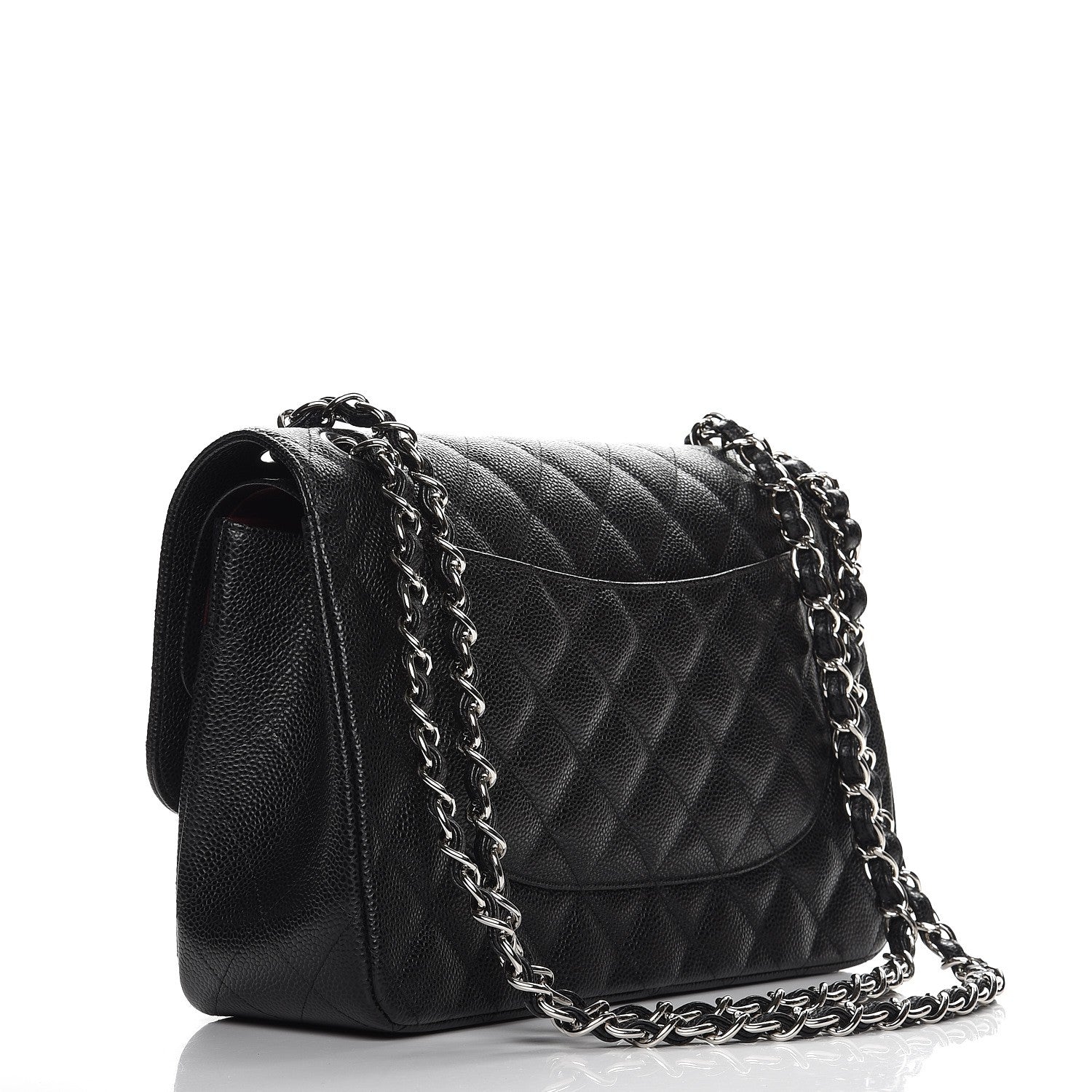 Chanel Caviar Quilted Jumbo Double Flap Black 3 of 8