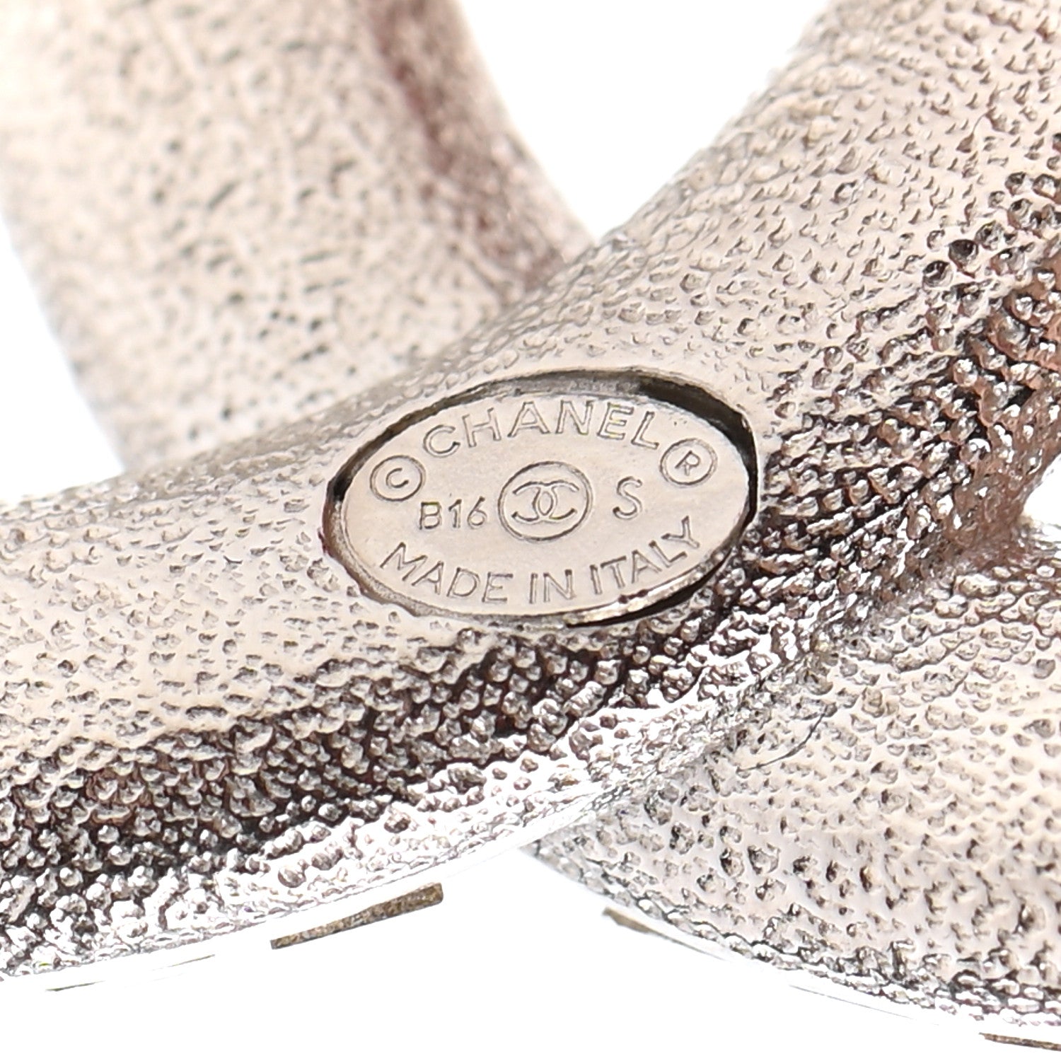 Chanel Baguette Crystal CC Brooch Silver 4 of 5