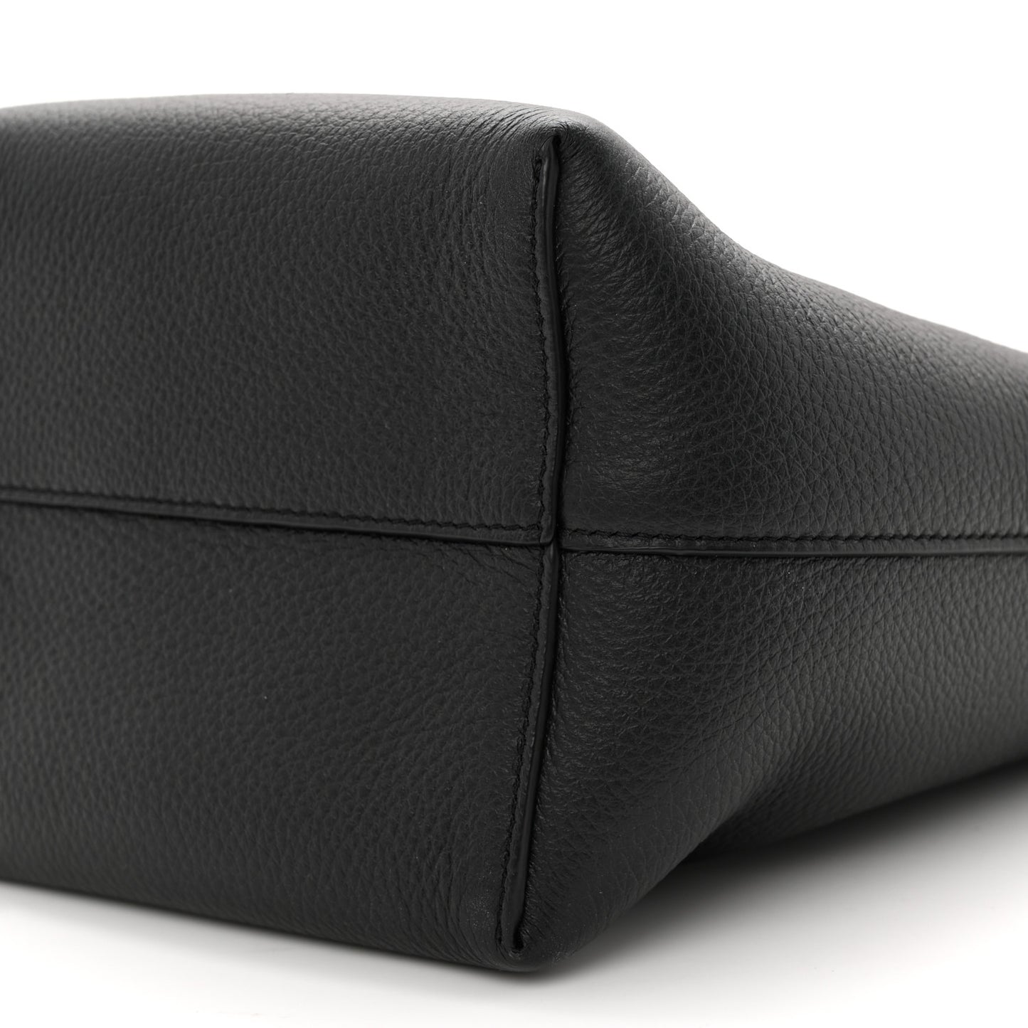 Grained Calfskin Small N/S Park Tote Black