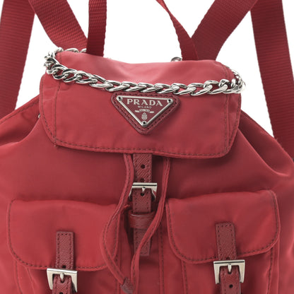 Prada Nylon Vela Mini Crossbody Backpack Rosso 9 of 12