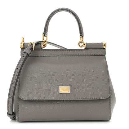 Dolce & Gabbana Dauphine Small Miss Sicily Satchel Grey 1 of 14
