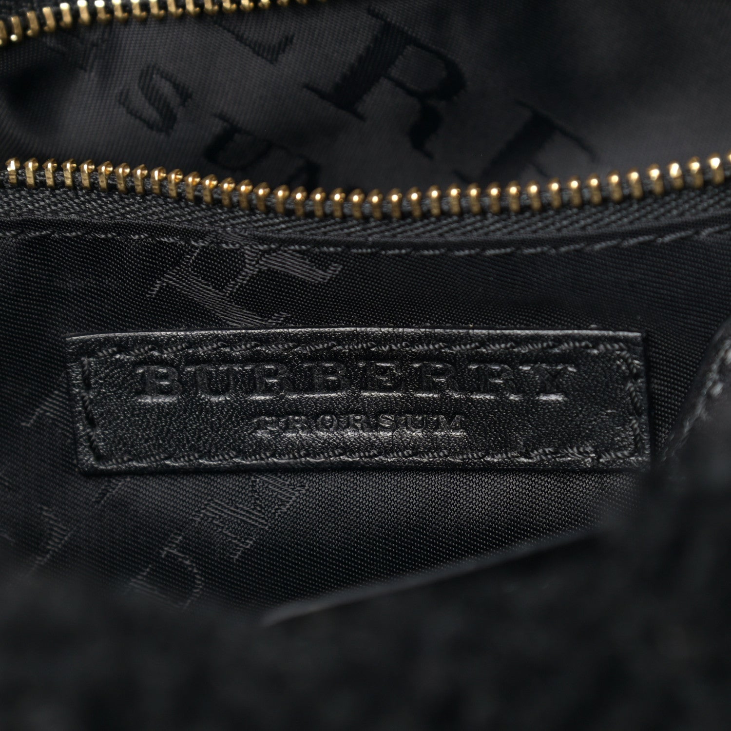 Burberry Shearling Check Shoulder Bag Black 7 of 12