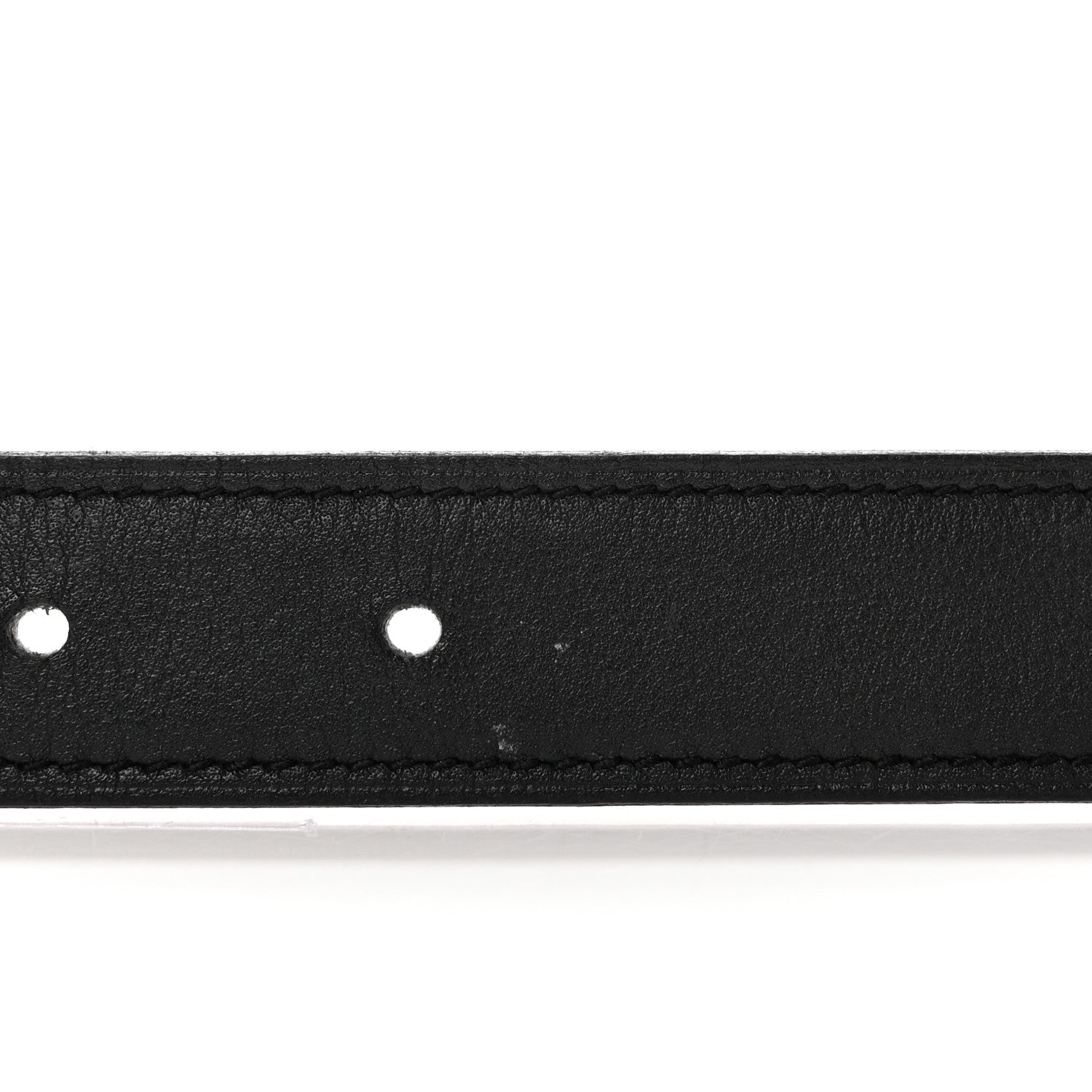 Hermes Swift Epsom 24mm Belt Strap 80 32 Black Etoupe 7 of 7