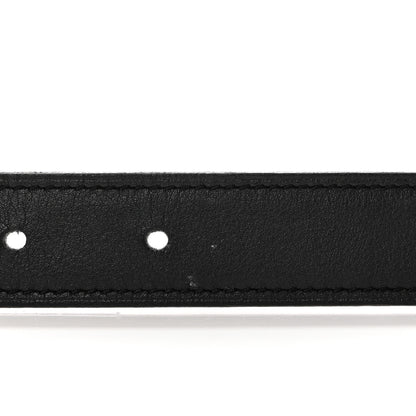 Hermes Swift Epsom 24mm Belt Strap 80 32 Black Etoupe 7 of 7
