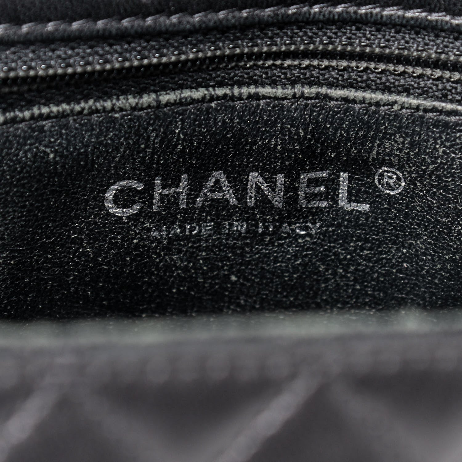 Chanel Lambskin Quilted Classic Twist Crescent Flap Black Burgundy 7 of 8