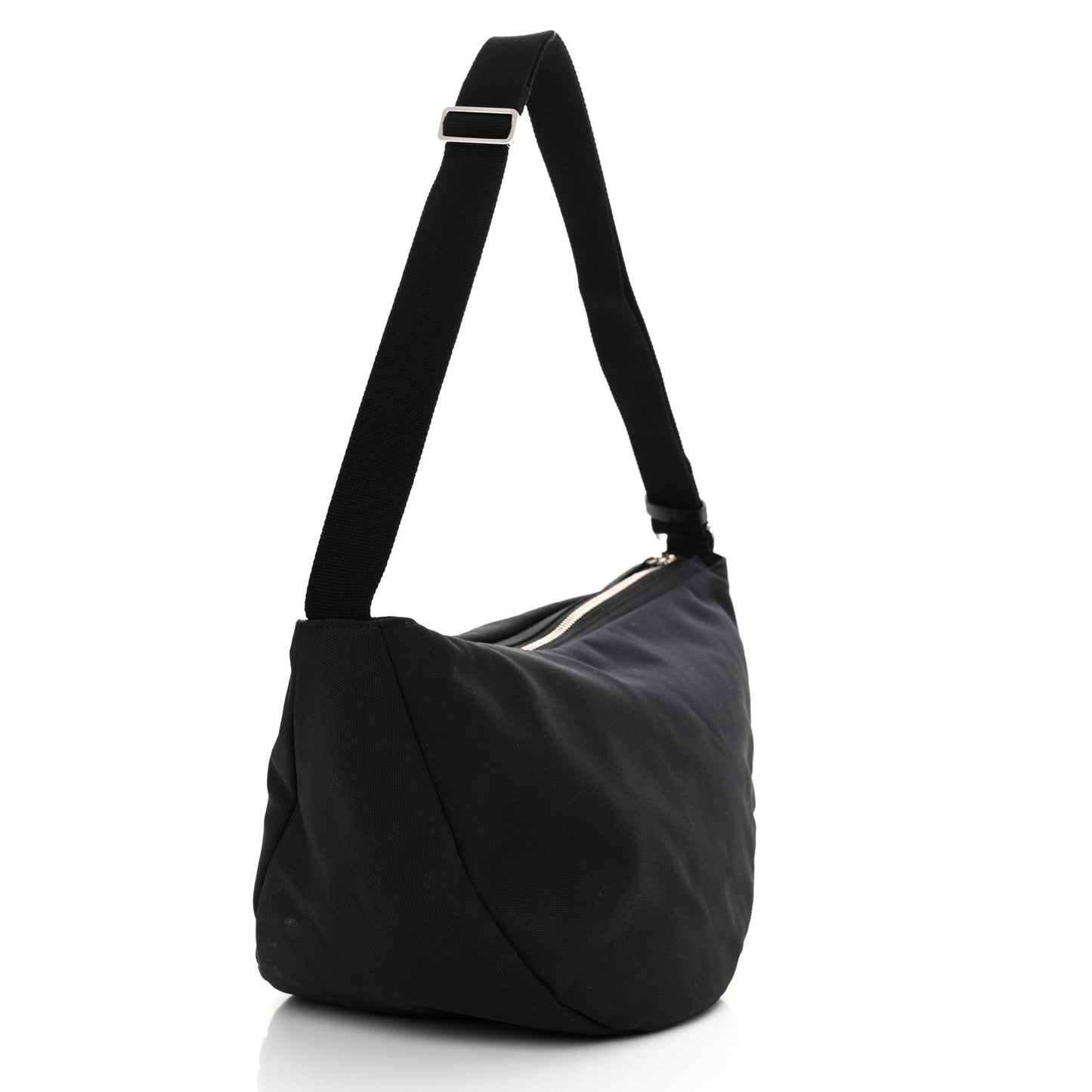 Nylon Slouchy Banana Two Bag Black