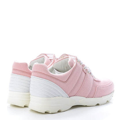 Chanel Canvas Womens CC Sneakers 39 Salmon 4 of 10