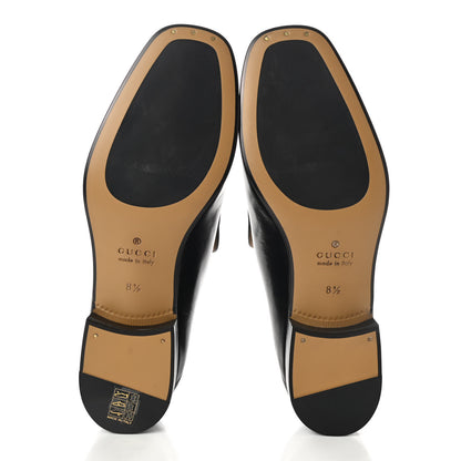 Gucci Goatskin Mens Horsebit Loafers 8.5 Black 5 of 9