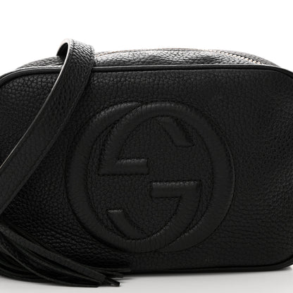 Gucci Pebbled Calfskin Mini Soho Disco Bag Black 9 of 14