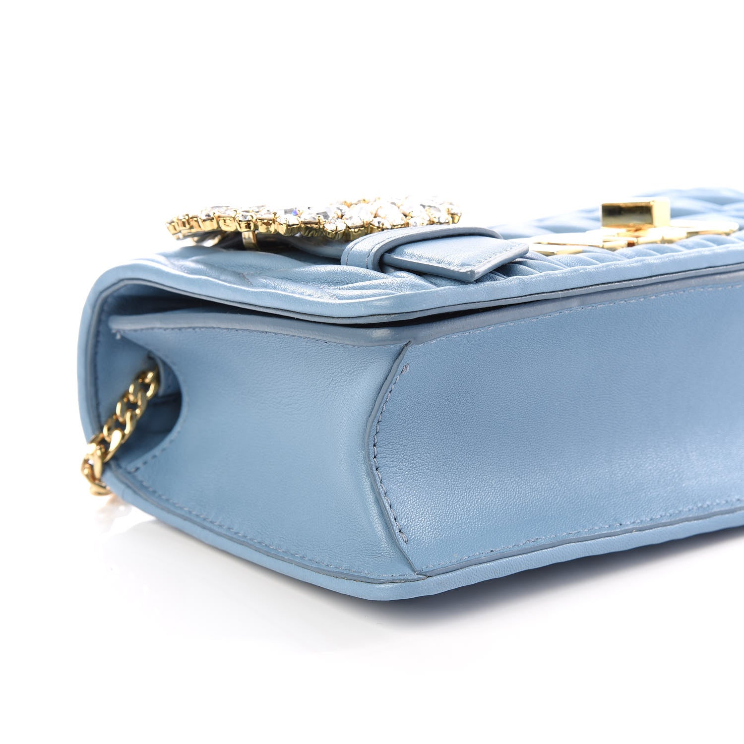 Miu Miu Matelasse Crystal Embellished Shoulder Bag Astrale 5 of 8