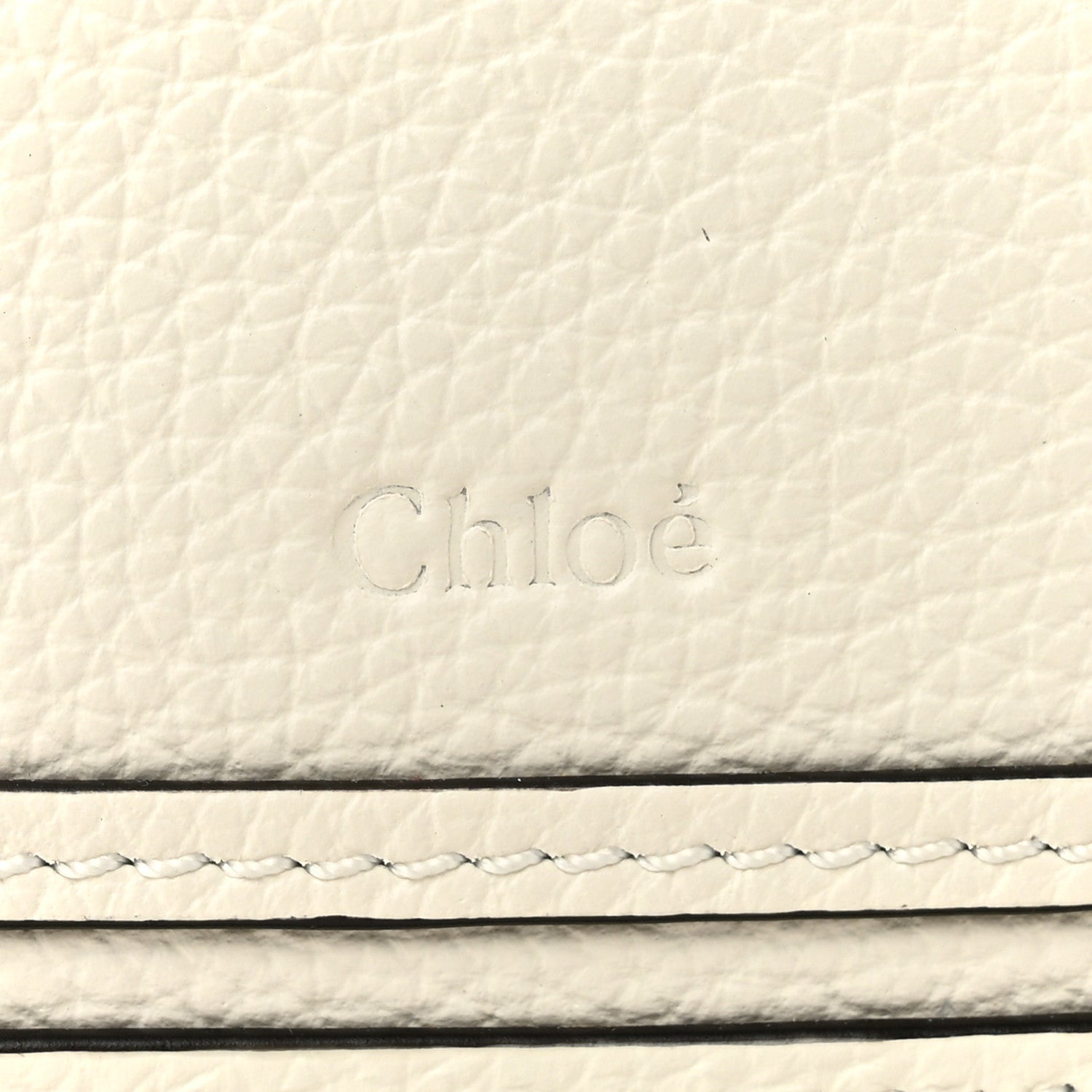 Chloe Raffia Grain Calfskin Medium Marcie Basket White 6 of 11