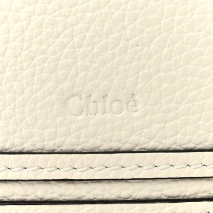 Chloe Raffia Grain Calfskin Medium Marcie Basket White 6 of 11