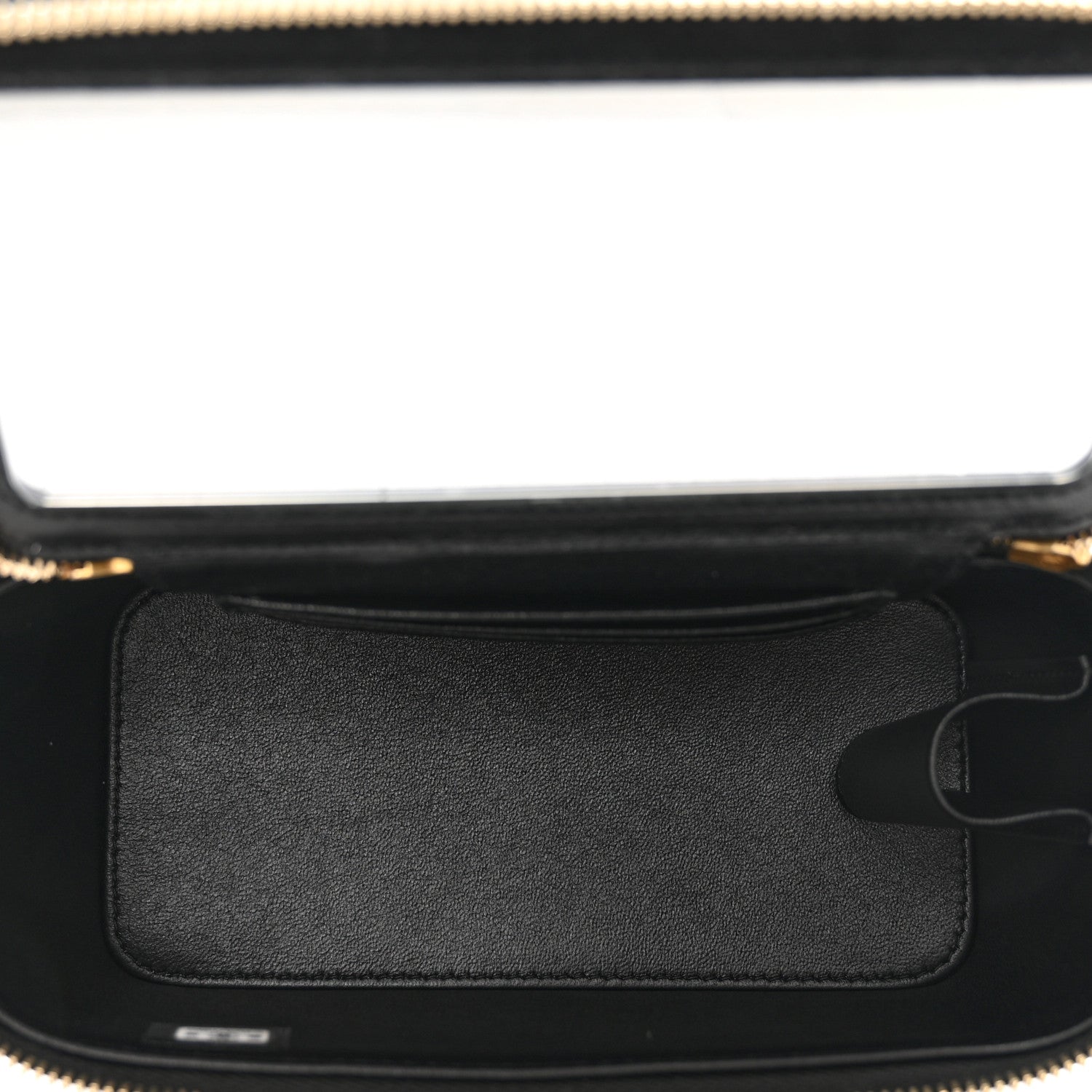 Chanel Lambskin Quilted Metal Twist Small Top Handle Vanity Case With Chain Black 6 of 11