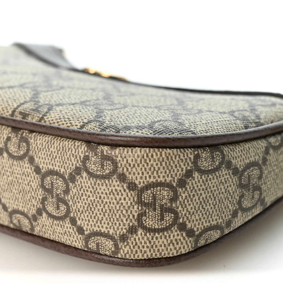 Gucci GG Supreme Monogram Textured Dollar Calfskin Mini Ophidia Chain Bag Beige Ebony 10 of 10