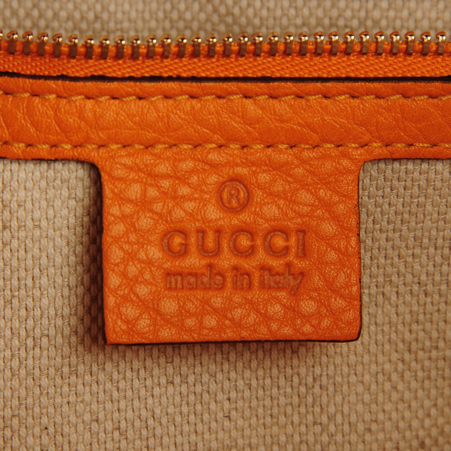 Gucci Pebbled Calfskin Medium Soho Chain Shoulder Bag Curcuma 6 of 7