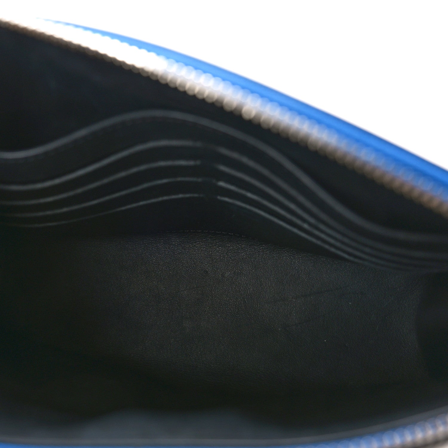 Louis Vuitton Calfskin City Steamer Clutch Black Bleu 5 of 11
