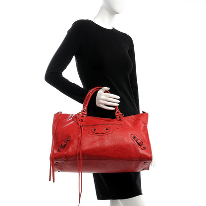 Balenciaga Agneau Classic Hardware Work Rouge Coquelicot 2 of 15