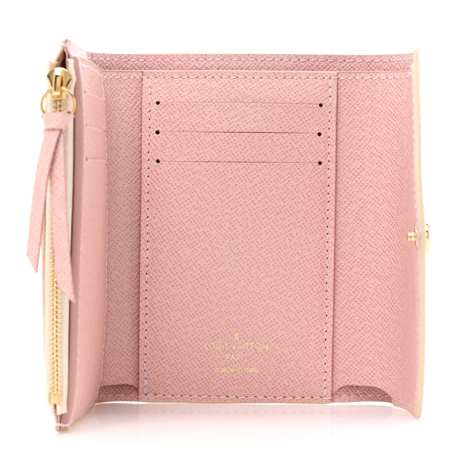 Louis Vuitton Damier Azur Victorine Wallet Rose Ballerine 5 of 9