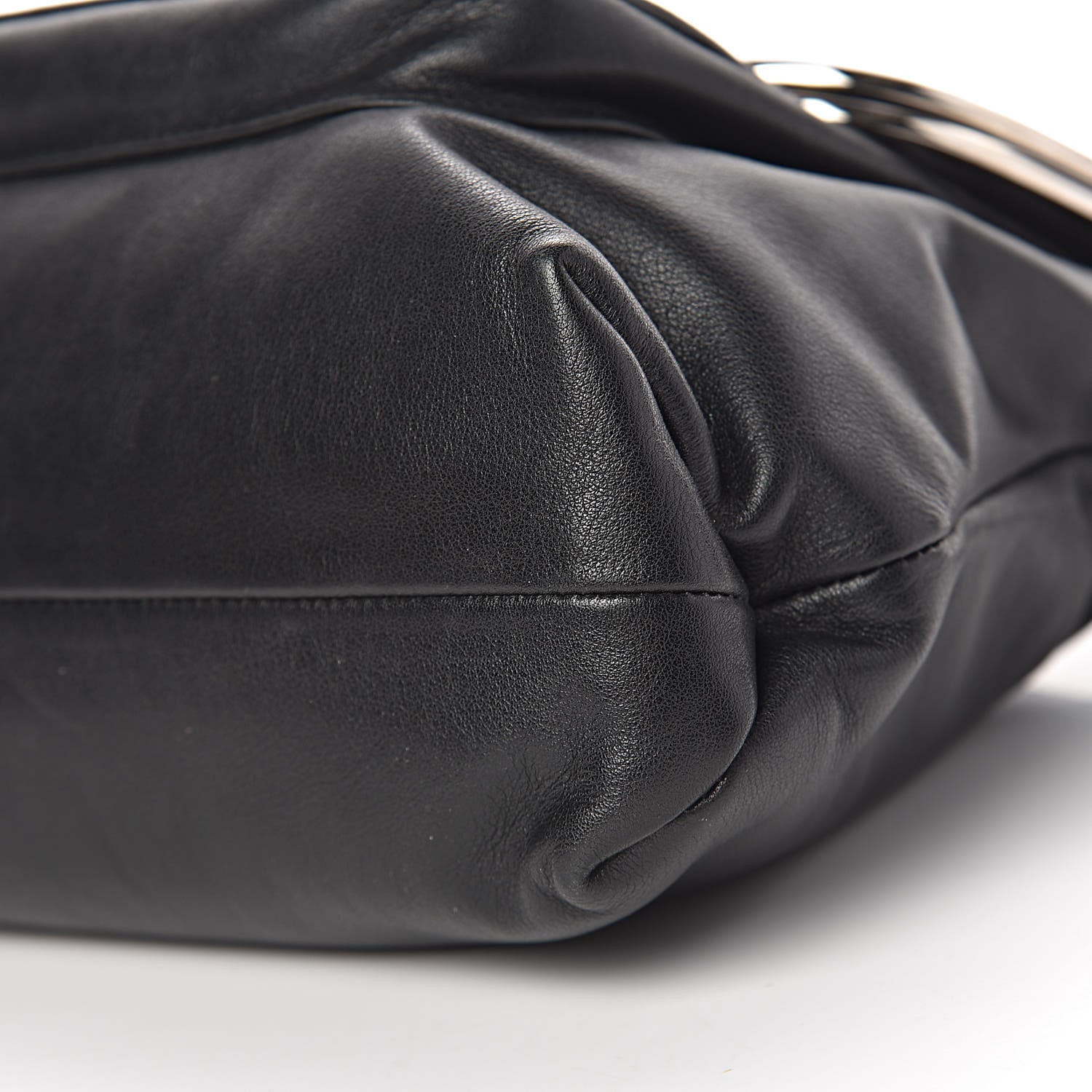 Dolce & Gabbana Calfskin Miss Sleek Shoulder Bag Black 8 of 9