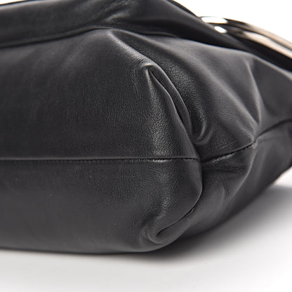 Dolce & Gabbana Calfskin Miss Sleek Shoulder Bag Black 8 of 9