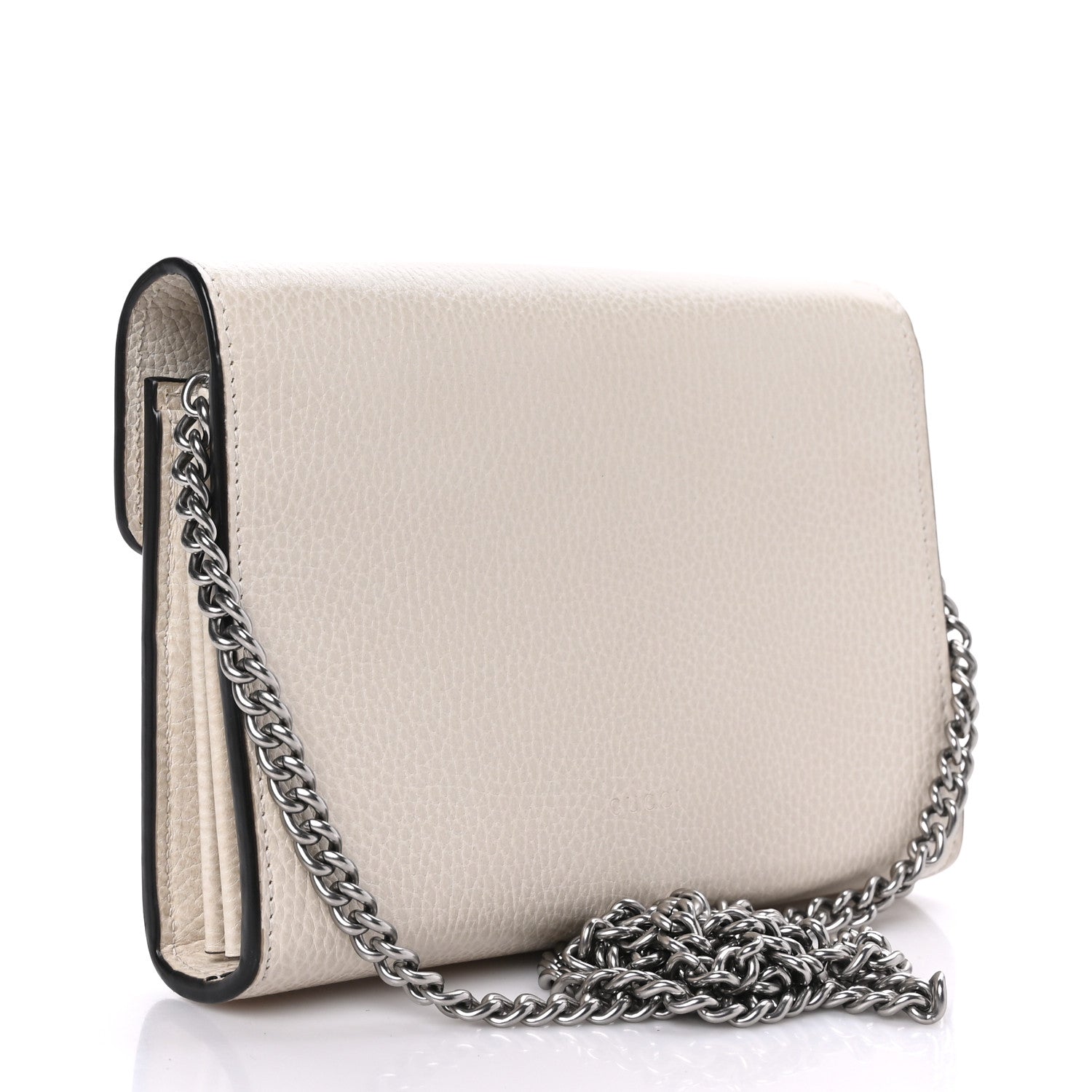 Gucci Dollar Calfskin Mini Dionysus Chain Wallet Mystic White 3 of 9