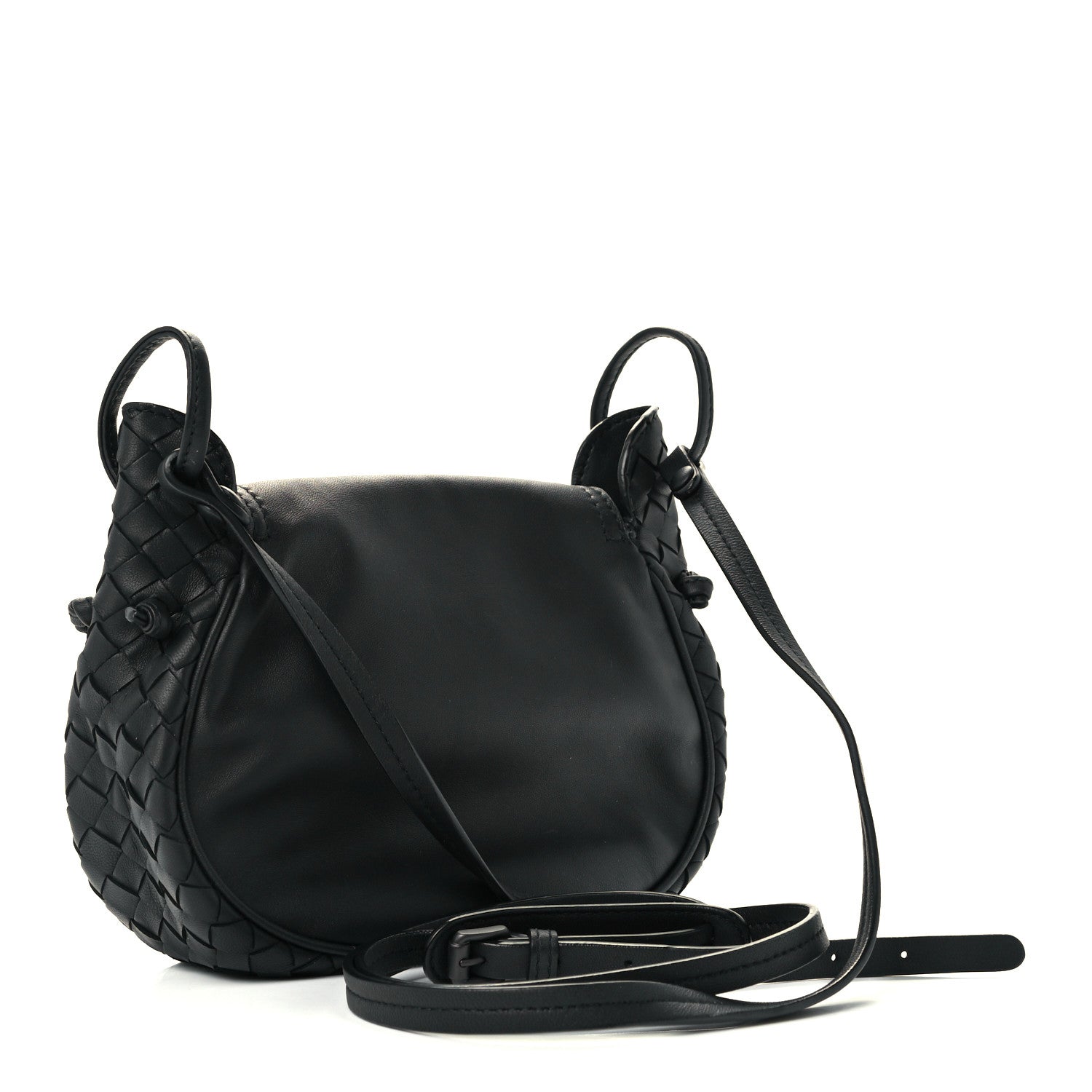 Bottega Veneta Nappa Intrecciato Small Nodini Flap Crossbody Black 3 of 11