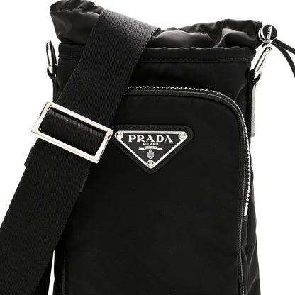 Prada Tessuto Nylon Saffiano Phone Case Crossbody Black 7 of 8
