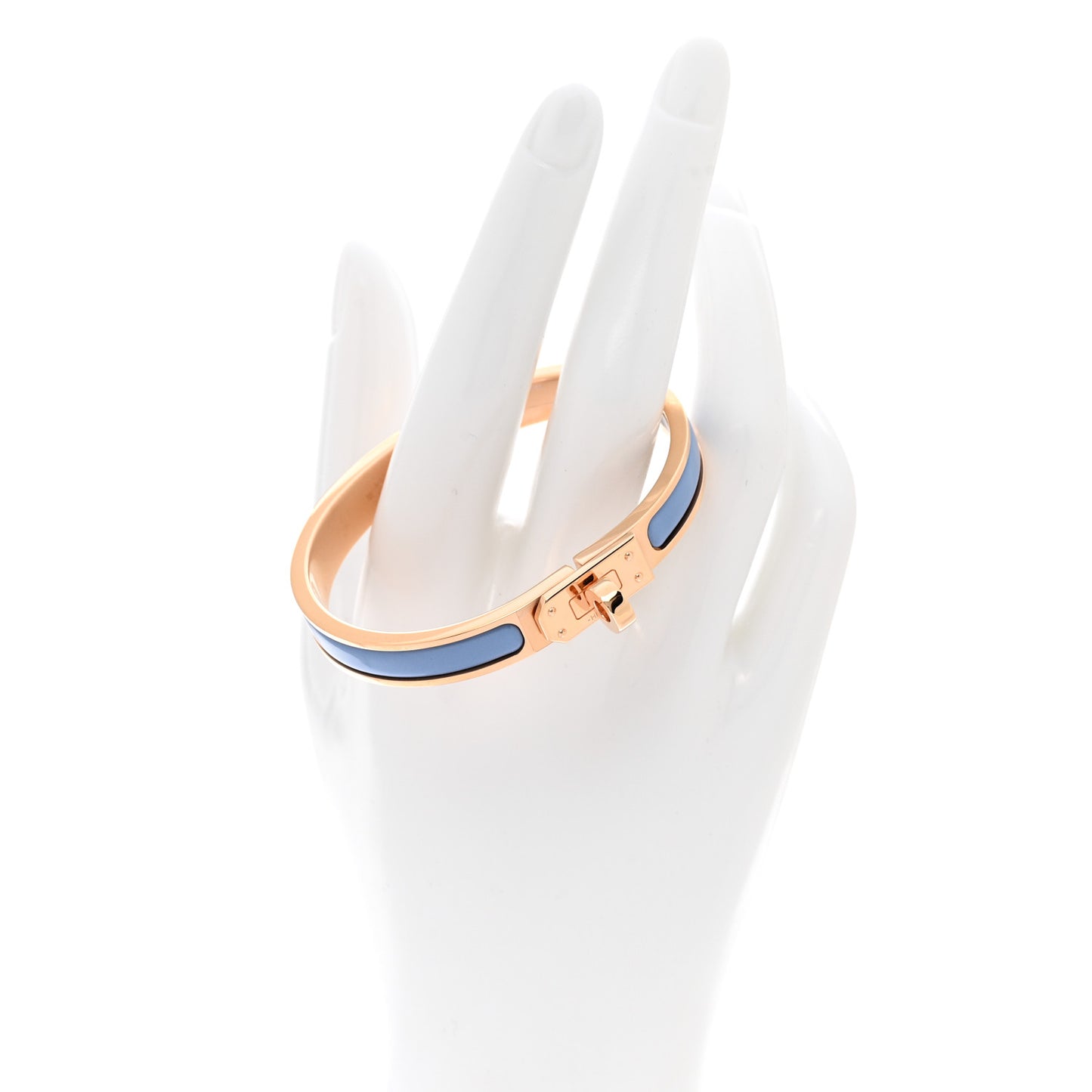 Enamel Mini Clic Kelly Bracelet GM Chardon