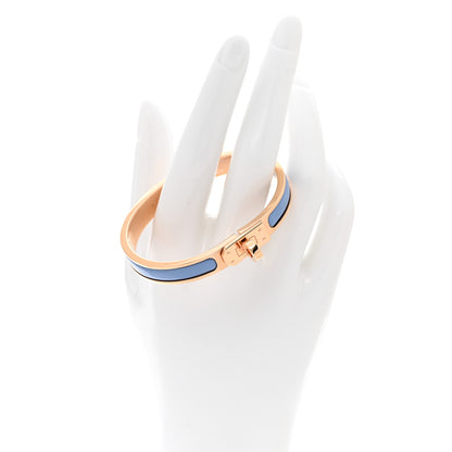 Hermes Enamel Mini Clic Kelly Bracelet GM Chardon 2 of 5