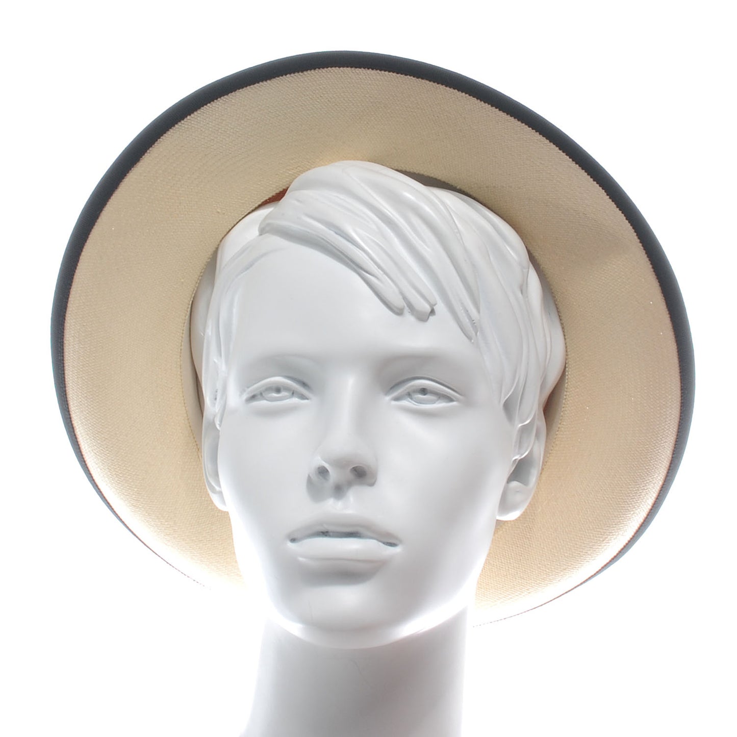 Chapeau Malibu Fedora Hat Size 59 Naturel Grenat Noir
