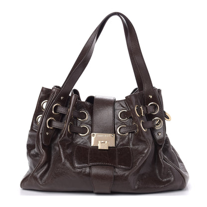 Jimmy Choo Calfskin Ramona Tote Brown 1 of 11