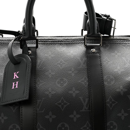 Louis Vuitton Monogram Eclipse Keepall Bandouliere 45 8 of 10