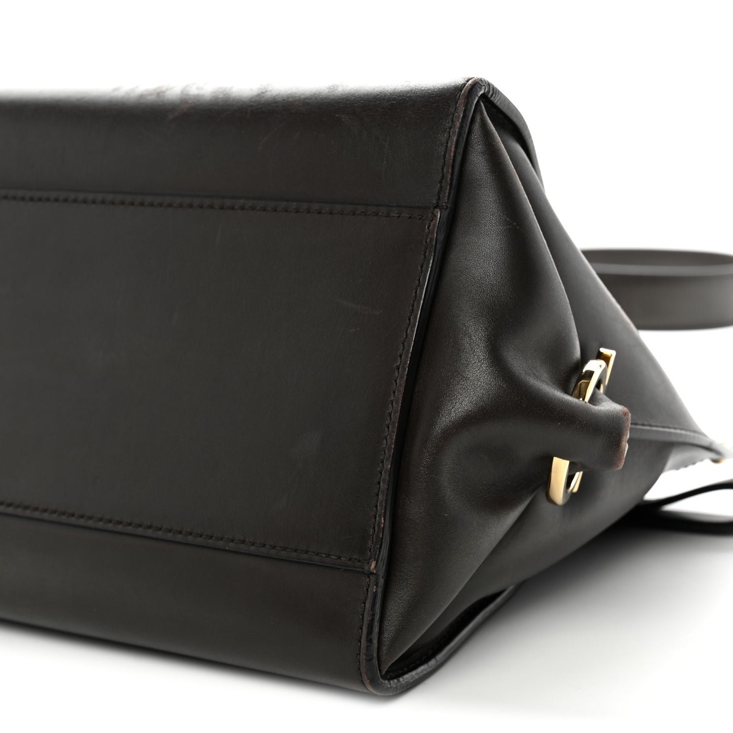 Calfskin Medium Sofia Shoulder Bag Brown