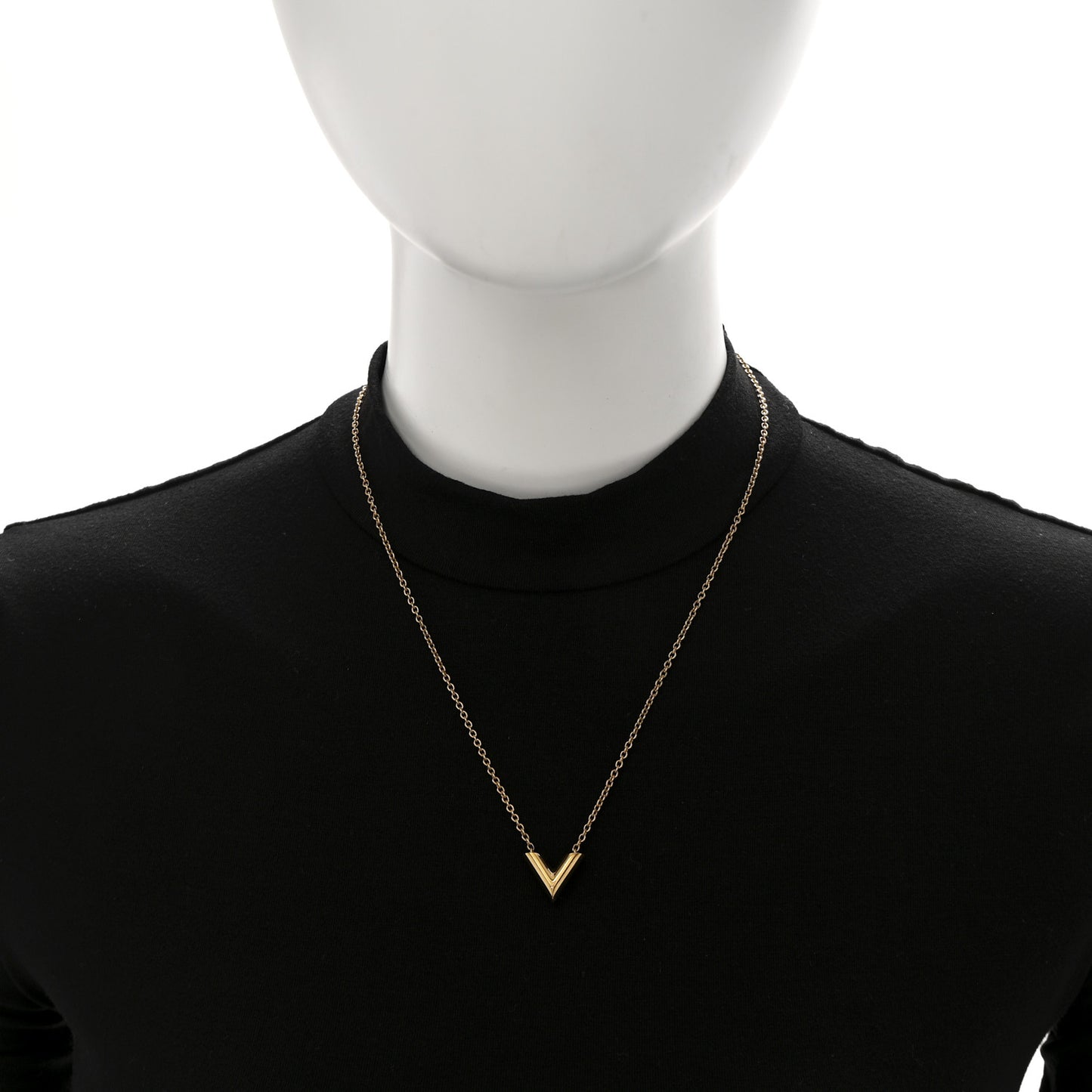 Essential V Necklace Gold