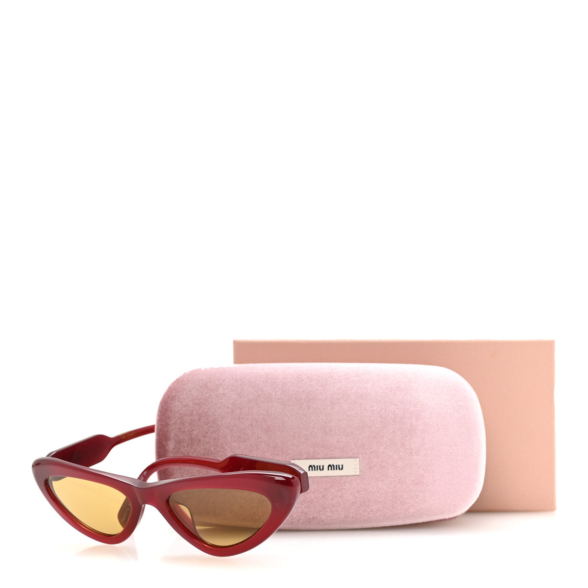 Miu Miu Acetate Cat Eye Sunglasses SMU B11-U Opal Burgundy 8 of 8