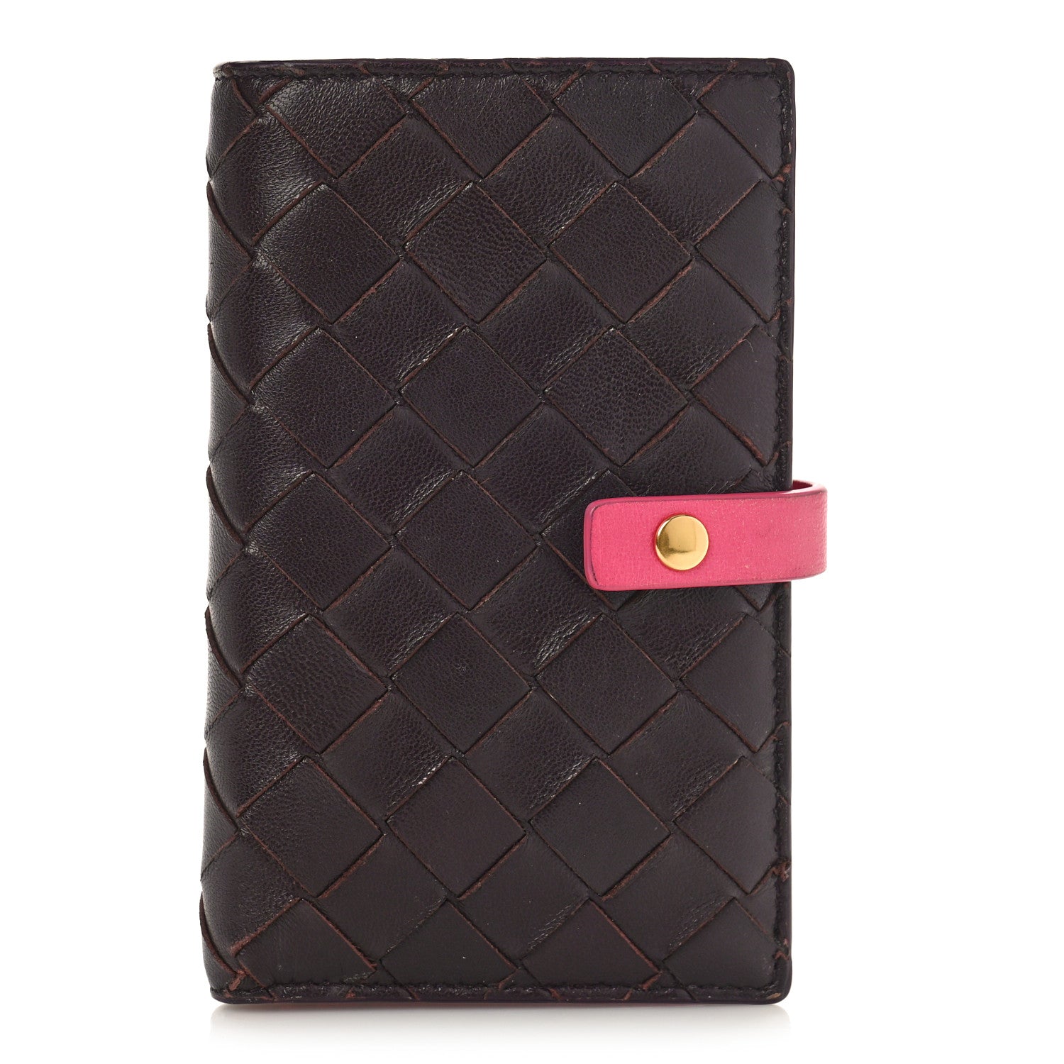 Bottega Veneta Nappa Intrecciato Bifold Zip Wallet Grape Bonbon 1 of 9