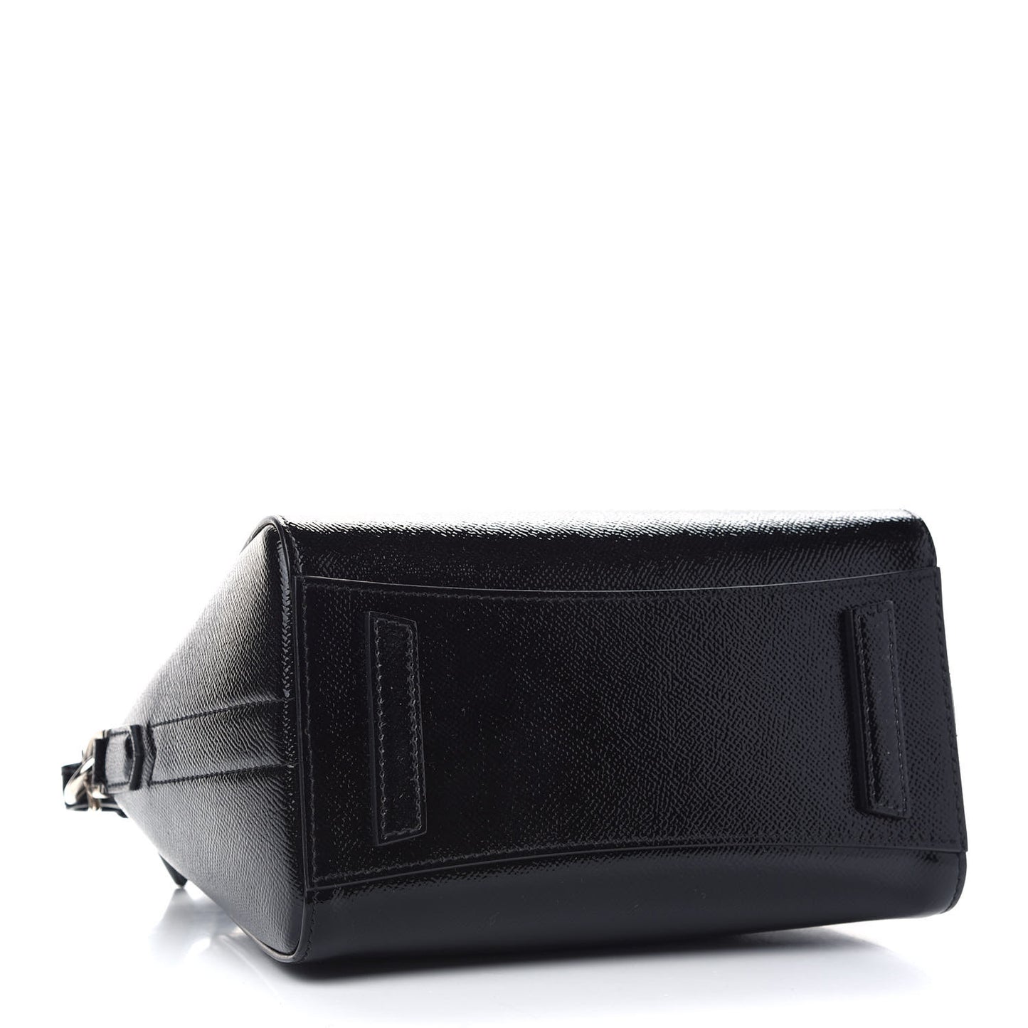 Textured Patent Calfskin Mini Antigona Black