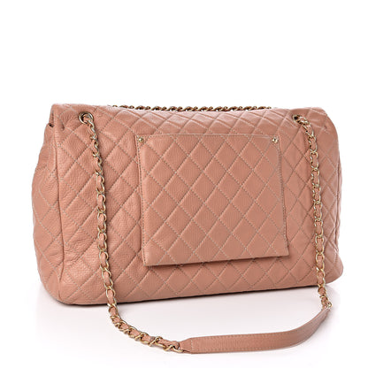 Chanel Calfskin Quilted XXL Travel Flap Bag Camel 3 of 10