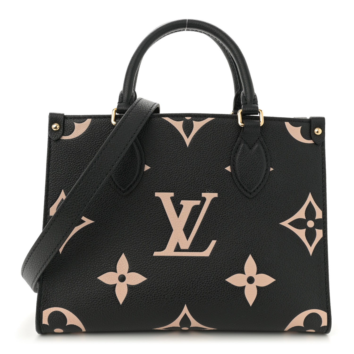 Louis Vuitton Empreinte Monogram Giant Onthego PM Black Beige 1 of 10