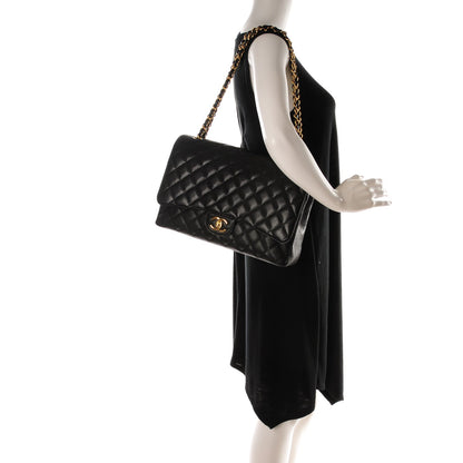 Chanel Caviar Quilted Maxi Double Flap Black 2 of 8