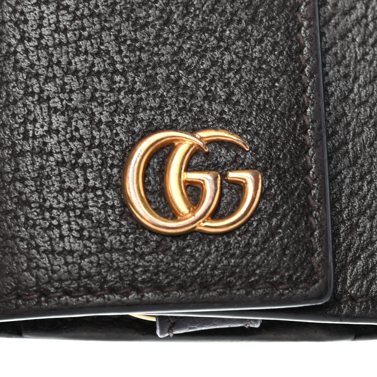 Gucci Calfskin Boar Effect GG Marmont 6 Key Holder Dark Cocoa 6 of 6