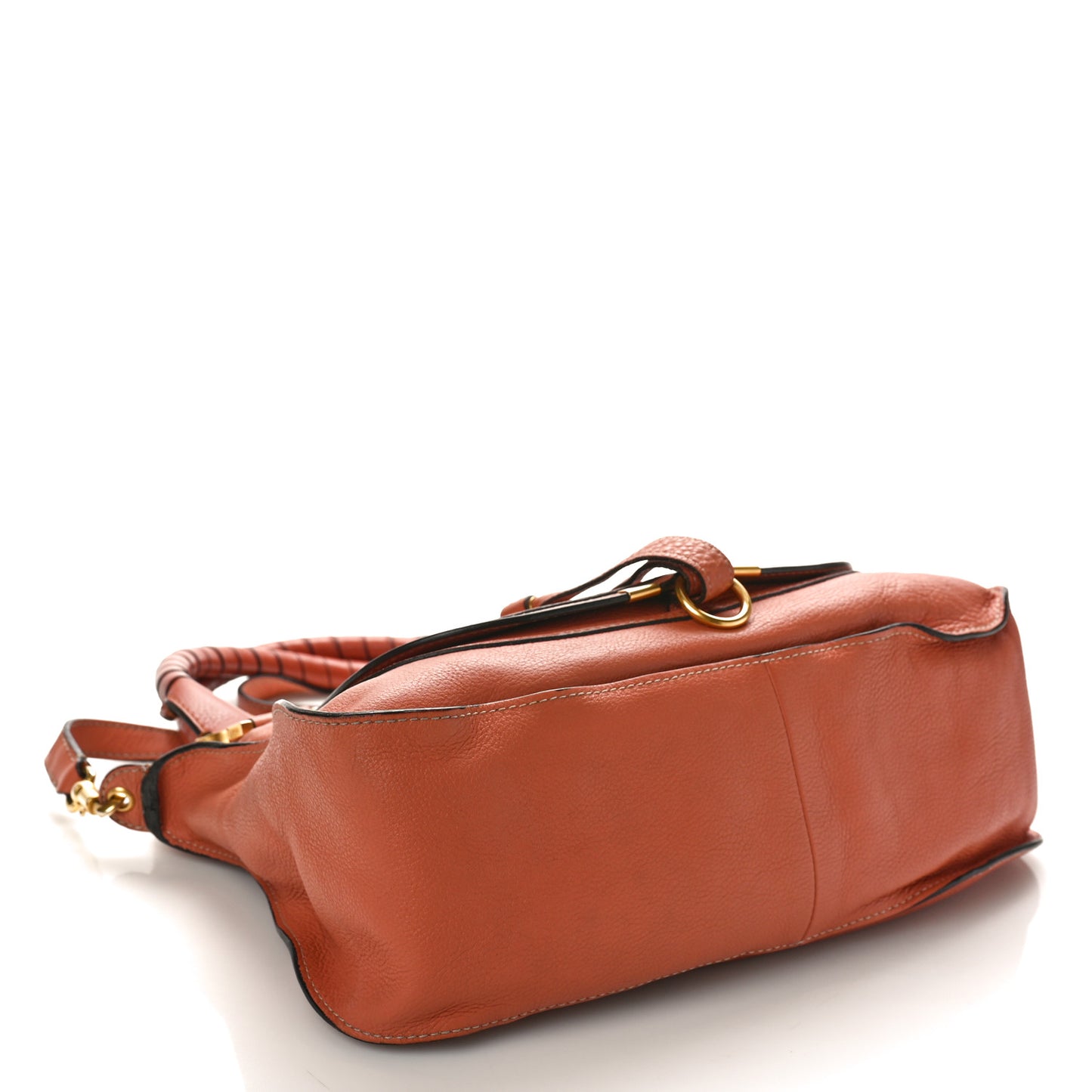 Calfskin Medium Marcie Satchel Coral